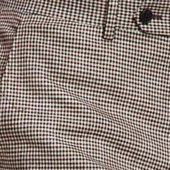 NEW Bar III Check Print Suit Separate Slim Fit Suit Pants Burgundy/Black, 30x32 - Picture 5 of 15